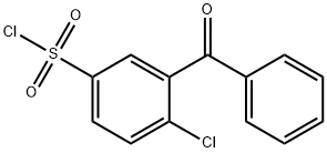 3-BENZOYL-4-CHLORO-BENZENESULFONYL CHLORIDE,33211-56-2,结构式