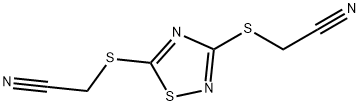 3,5-BIS(CYANOMETHYLTHIO)-1,2,4-THIADIAZOLE Struktur