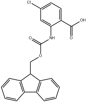 2-(FMOC-氨基)-4-氯苯甲酸, 332121-92-3, 结构式