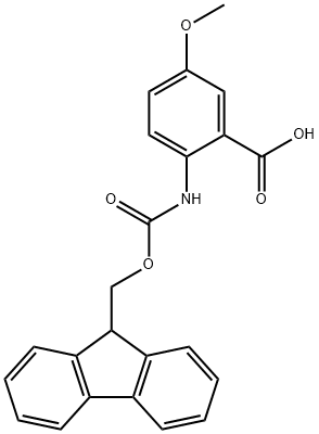 FMOC-2-アミノ-5-メトキシ安息香酸 化学構造式