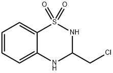2H-1,2,4-BENZOTHIADIAZINE, 3-(CHLOROMETHYL)-3,4-DIHYDRO-, 1,1-DIOXIDE (9CI) Structure
