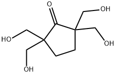 2,2,5,5-テトラキス(ヒドロキシメチル)シクロペンタノン 化学構造式