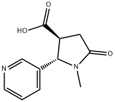 TRANS-1-METHYL-4-CARBOXY-5-(3-PYRIDYL)-2-PYRROLIDINONE Struktur