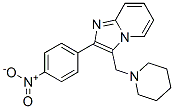 2-(p-ニトロフェニル)-3-(ピペリジノメチル)イミダゾ[1,2-a]ピリジン 化学構造式