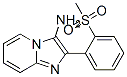 3-アミノ-2-[o-(メチルスルホニル)フェニル]イミダゾ[1,2-a]ピリジン 化学構造式