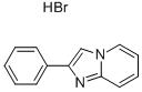 2-フェニルイミダゾ[1,2-a]ピリジン・臭化水素酸塩 化学構造式