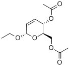 4,6-二-O-乙酰基-2,3-二脱氧-Α-D-赤式-六-2-烯桥吡喃糖苷乙酯, 3323-72-6, 结构式
