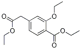 Benzeneacetic acid, 3-ethoxy-4-(ethoxycarbonyl)-, ethyl ester Structure