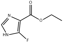 5-フルオロ-1H-イミダゾール-4-カルボン酸エチル 化学構造式