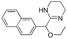 3,4,5,6-Tetrahydro-2-[ethoxy(2-naphtyl)methyl]pyrimidine Structure