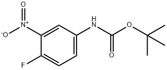TERT-BUTYL 4-FLUORO-3-NITROPHENYLCARBAMATE,332370-72-6,结构式