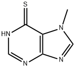 7-メチル-1,7-ジヒドロ-6H-プリン-6-チオン 化学構造式