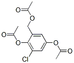 Diacetic acid 2-acetyloxymethyl-6-chlorobenzene-1,4-diyl ester Structure