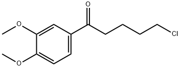 1-CHLORO-5-(3,4-DIMETHOXYPHENYL)-5-OXOPENTANE Struktur