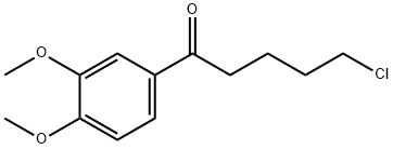 1-CHLORO-5-(3,4-DIMETHOXYPHENYL)-5-OXOPENTANE Structure