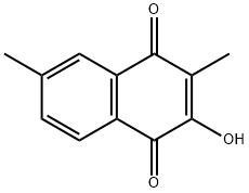 1,4-Naphthalenedione, 2-hydroxy-3,6-dimethyl- (9CI) Structure