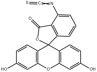 3',6'-Dihydroxy-6-isothiocyanatospiro[isobenzofuran-1(3H),9'-[9H]xanthen]-3-one Struktur