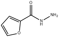 1-(2-フラニルカルボニル)ヒドラジン 化学構造式