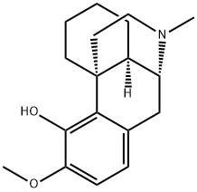 3-メトキシ-17-メチルモルフィナン-4-オール 化学構造式