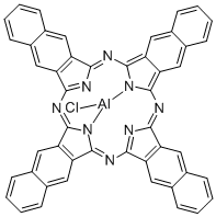 氯化2,3-萘酞菁铝 结构式