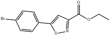 3-(4-溴-苯基)-异噁唑-5-羧酸乙酯, 33277-15-5, 结构式