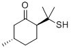 rel-2α*-(1-メルカプト-1-メチルエチル)-5β*-メチルシクロヘキサノン 化学構造式