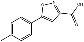 5-(4-甲基苯基)异噻唑-3-羧酸,33282-21-2,结构式