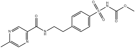 33288-74-3 N-[4-[BETA-(5-甲基吡嗪-2-甲酰氨基)乙基]苯磺酰基]氨基甲酸甲酯