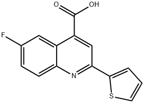 6-fluoro-2-(thiophen-2-yl)quinoline-4-carboxylic acid Structure
