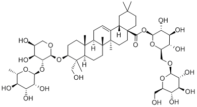 川续断皂苷乙,33289-85-9,结构式