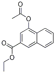 2-Naphthalenecarboxylic acid, 4-(acetyloxy)-, ethyl ester Structure