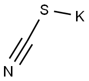 Potassium thiocyanate Struktur