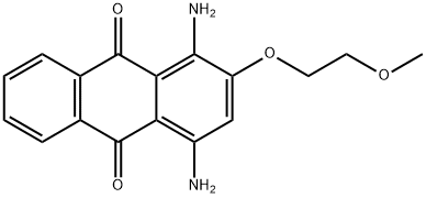 1,4-diamino-2-(2-methoxyethoxy)anthraquinone Struktur
