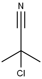 2-chloro-2-methylpropiononitrile Struktur