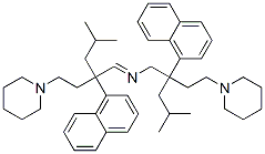 1-[5-Methyl-3-[N-[4-methyl-2-(1-naphtyl)-2-(2-piperidinoethyl)pentyl]iminomethyl]-3-(1-naphtyl)hexyl]piperidine Structure