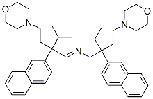 4-[3-[N-[2-Isopropyl-4-morpholino-2-(2-naphtyl)butyl]formimidoyl]-4-methyl-3-(2-naphtyl)pentyl]morpholine Structure