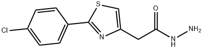 2-(4-Chlorophenyl)-4-thiazoleacetic acid hydrazide Struktur
