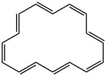 シクロヘキサデカ-1,3,5,7,9,11,13,15-オクタエン 化学構造式