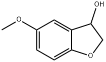 3-Benzofuranol, 2,3-dihydro-5-methoxy- 化学構造式