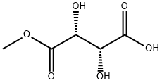 Butanedioic acid, 2,3-dihydroxy- (2R,3R)-, MonoMethyl ester,3333-46-8,结构式