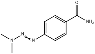 1-(4-carboxamidophenyl)-3,3-dimethyltriazene Struktur