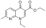 1-エチル-1,4-ジヒドロ-7-メチル-4-オキソ-1,8-ナフチリジン-3-カルボン酸エチル 化学構造式