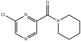2-CHLORO-6-(1-PIPERIDINYLCARBONYL)PYRAZINE Struktur