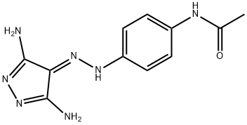 N-[4-[(3,5-二氨基-4H-吡唑-4-亚基)肼基]苯基]乙酰胺, 333326-97-9, 结构式