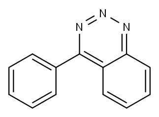 4-フェニル-1,2,3-ベンゾトリアジン 化学構造式