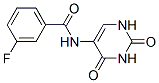 Benzamide, 3-fluoro-N-(1,2,3,4-tetrahydro-2,4-dioxo-5-pyrimidinyl)- (9CI) Struktur