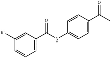 N-(4-acetylphenyl)-3-bromobenzamide Structure