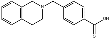 4-(3,4-ジヒドロ-2(1H)-イソキノリニルメチル)安息香酸 化学構造式