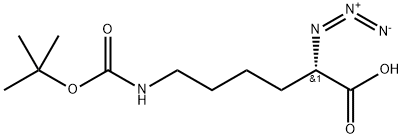 (S)-(-)-2-叠氮-6-(叔丁氧羰基-氨基)己酸 二环己基铵盐, 333366-32-8, 结构式