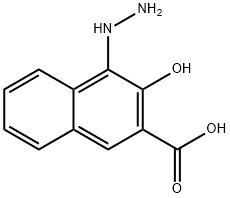 4-HYDRAZINO-3-HYDROXY-NAPHTHALENE-2-CARBOXYLIC ACID Struktur
